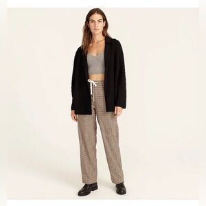 J. Crew Eloise Black Minimalist Layering Preppy Versatile Sweater Blazer Size S